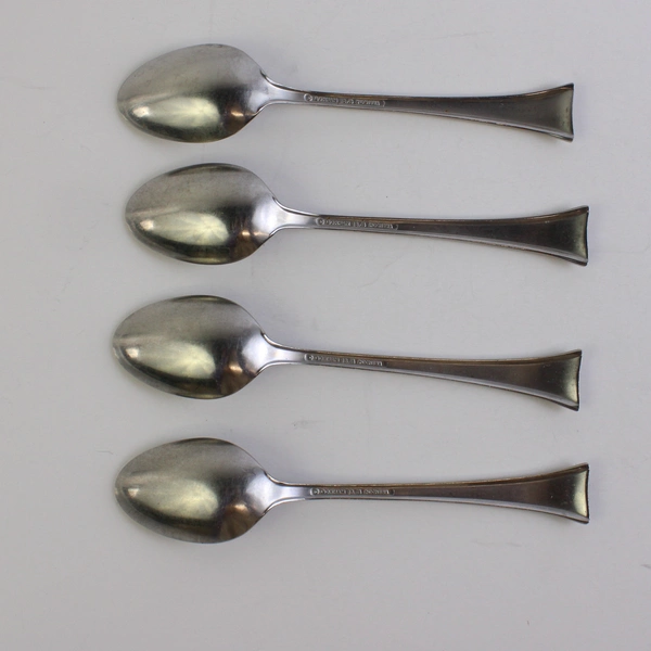 Set of 4 Gorham Theme II 18/8 Stainless Steel Soup Spoons