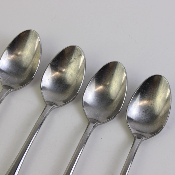 Set of 4 Gorham Theme II 18/8 Stainless Steel Soup Spoons