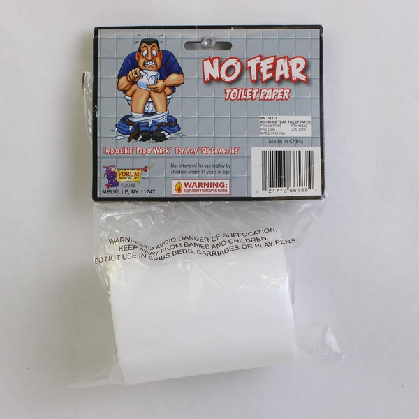 Forum Novelties Unrippable/No Tear Fabric Toilet Paper Roll Prank Halloween