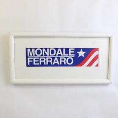 Walter Mondale Geraldine Ferraro Presidential Campaign Framed Poster Democrat 84