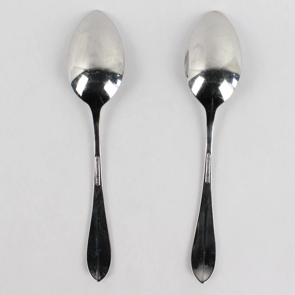 Set of 2 Gorham Meredith II Stainless Steel 7" Soup Spoons