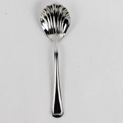 Gorham Monet Glossy Stainless Steel 6" Shell Sugar Spoon