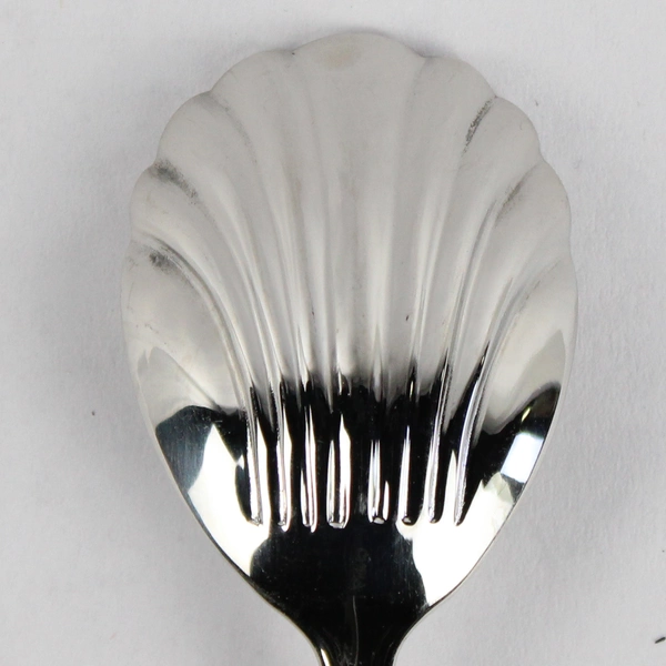 Gorham Monet Glossy Stainless Steel 6" Shell Sugar Spoon