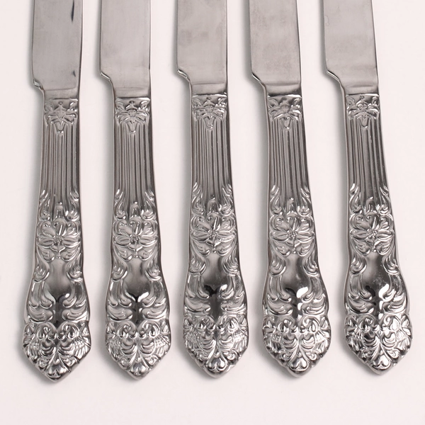 Lot Of 5 Reed & Barton Haversham (Stainless) Flatware French Solid Knives