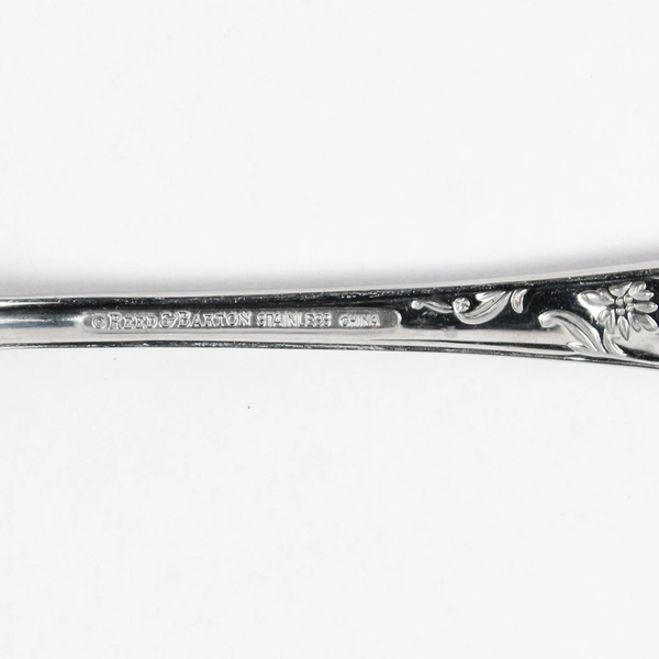 Lot Of 2 Reed & Barton Queen's Garden (Stainless) Flatware Serving Set