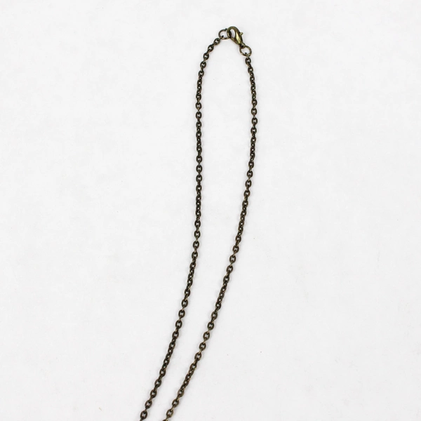 Brass-Tone Steampunk Style Skeleton Key Pendant Necklace 26"