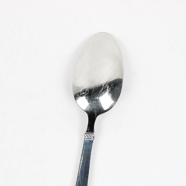 Lot Of 5 Mikasa Rope (Stainless) Flatware Oval Soup Spoons