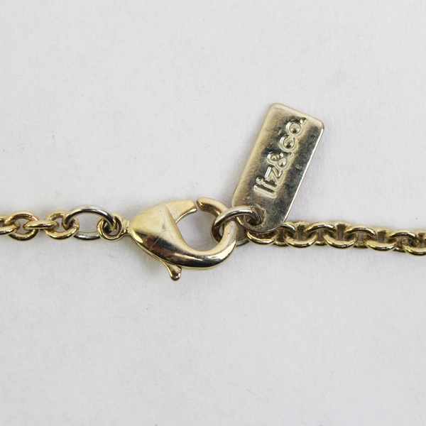 Liz & Co. Yellow and Amber Stones Gold-Tone Y-Drop Necklace 16"