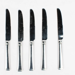 Lot Of 5 Mikasa Rope (Stainless) Flatware French Solid Knives
