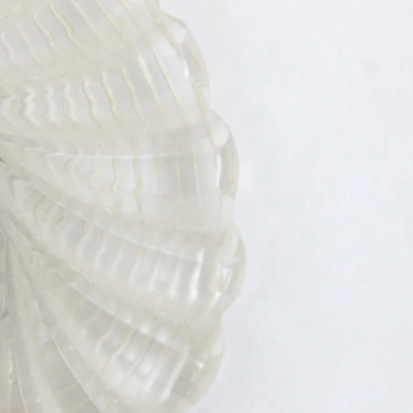 Vintage Clear and Black Lucite Cameo Brooch 2.5"