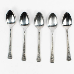 Lot Of 5 Interpur Florenz (Stainless) Flatware Teaspoons