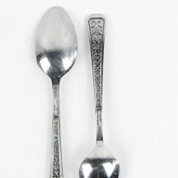 Lot Of 5 Interpur Florenz (Stainless) Flatware Teaspoons