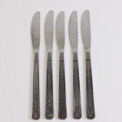 Lot Of 5 Interpur Florenz (Stainless Steel) Flatware Modern Solid Butter Knives