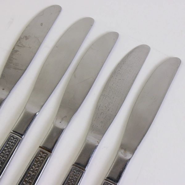 Lot Of 5 Interpur Florenz (Stainless Steel) Flatware Modern Solid Butter Knives