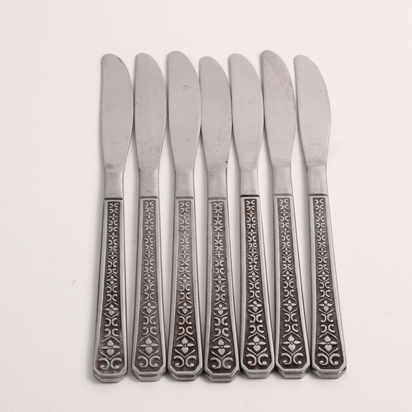 Lot Of 7 Interpur Florenz (Stainless) Flatware Modern Solid Knives