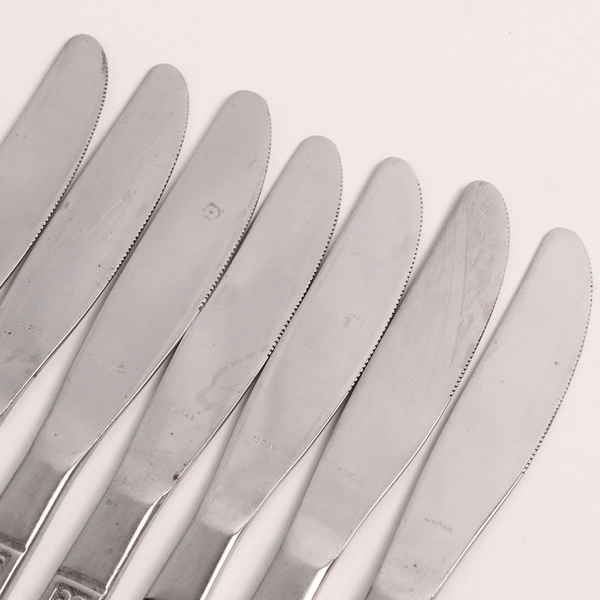 Lot Of 7 Interpur Florenz (Stainless) Flatware Modern Solid Knives