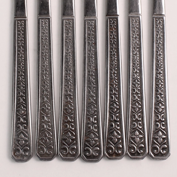 Lot Of 7 Interpur Florenz (Stainless) Flatware Modern Solid Knives