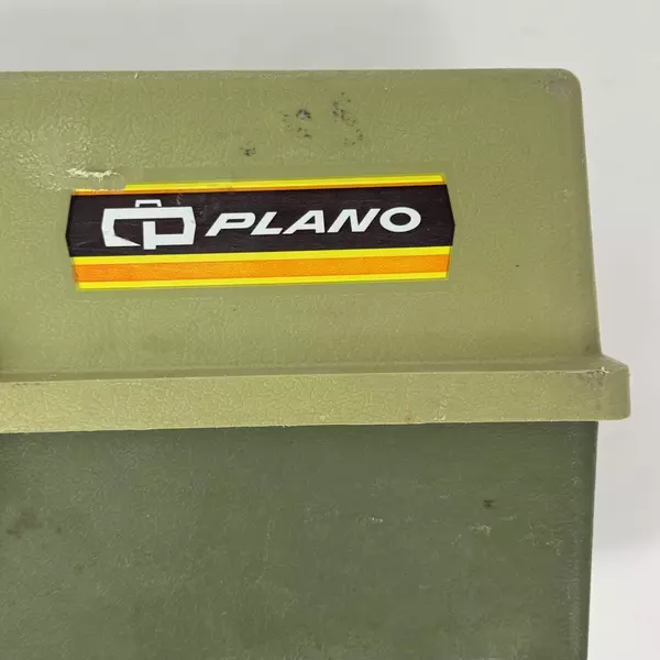 Vintage Plano 6300 Two-Tone Green Plastic 3 Tray Tackle Box