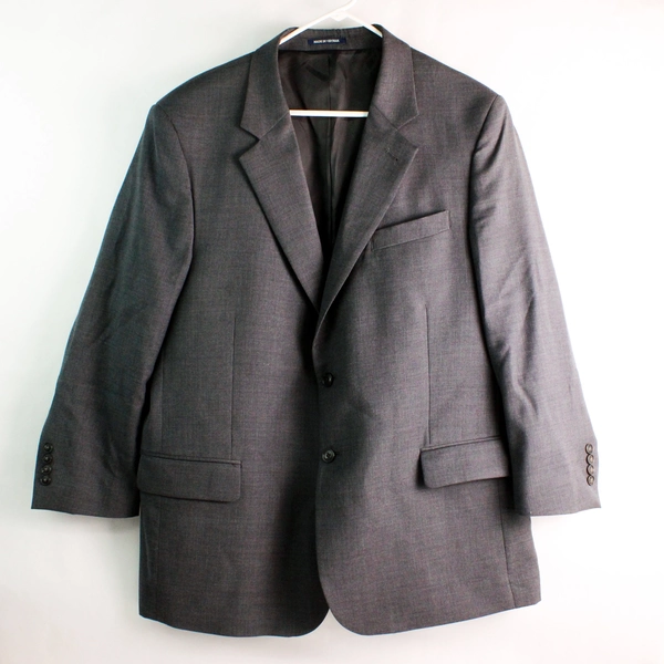 Jos. A. Bank Dark Gray Wool Suit Jacket Men's Size 46 Short