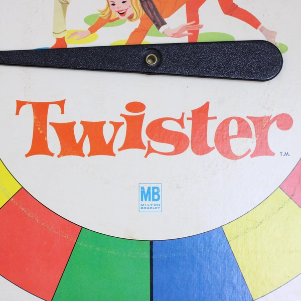 Vintage 1966 Milton Bradley Twister Game Complete, 4645-X1