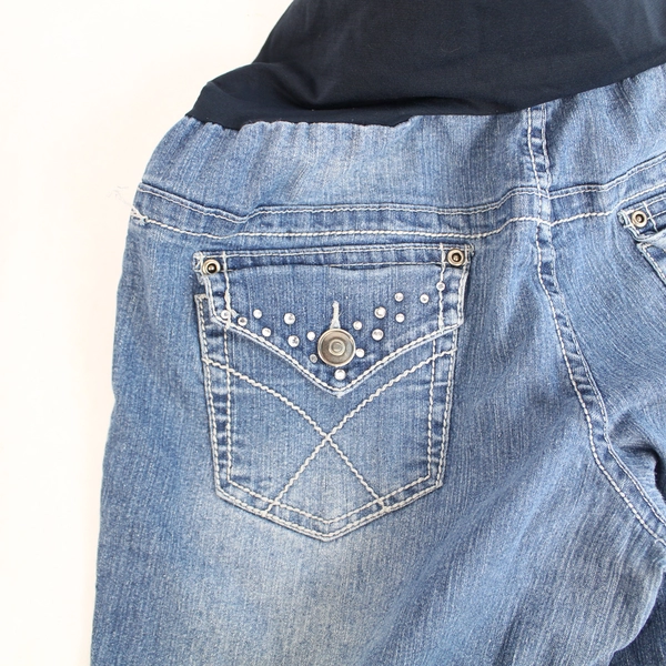 Lot of Planet Motherhood Maternity Jeans Size L Rhinestone Pockets