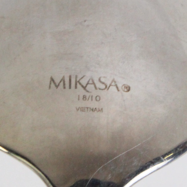 Lot of 3 Mikasa Regent Bead Stainless Soup Spoons Made in Vietnam