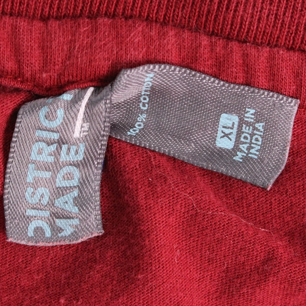 District Made March Fourth Marching Band Maroon Red T-Shirt Women's XL