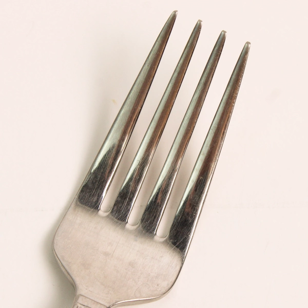 Lot of seven Mikasa Regent Bead Stainless Salad Forks Made in Vietnam