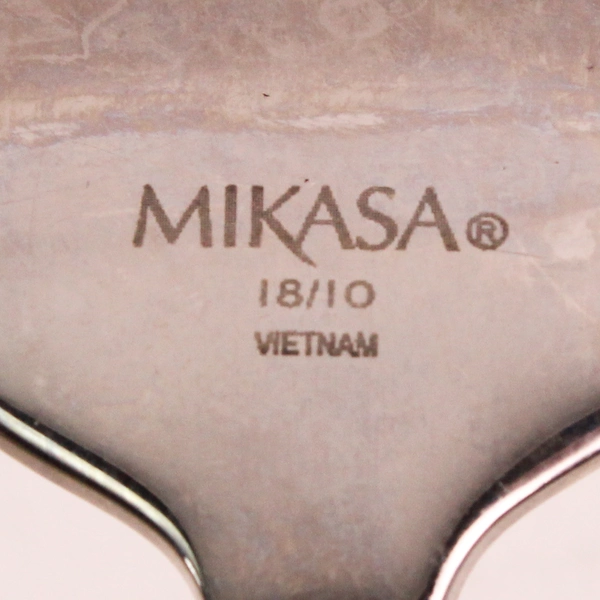Lot of seven Mikasa Regent Bead Stainless Salad Forks Made in Vietnam