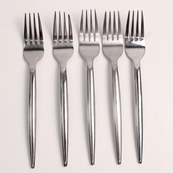 Lot Of 5 Pier 1 Imports Vega (Stainless) Flatware Dinner Forks