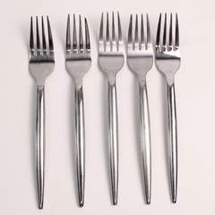 Lot Of 5 Pier 1 Imports Vega (Stainless) Flatware Dinner Forks