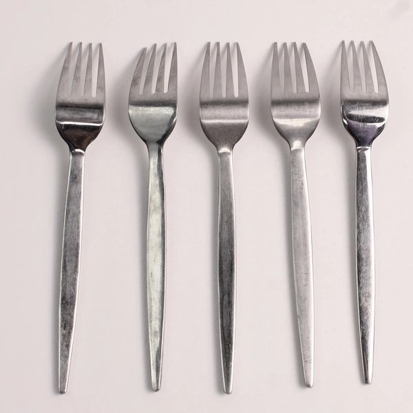 Lot Of 5 Pier 1 Imports Vega (Stainless) Flatware Dinner Forks