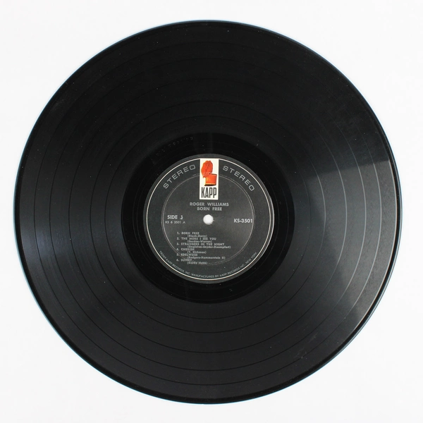 Roger Williams Born Free Kapp Records 33 RPM Vinyl LP Record KS-3501