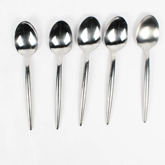 Lot Of 5 Pier 1 Imports Vega (Stainless) Flatware Soup Spoons