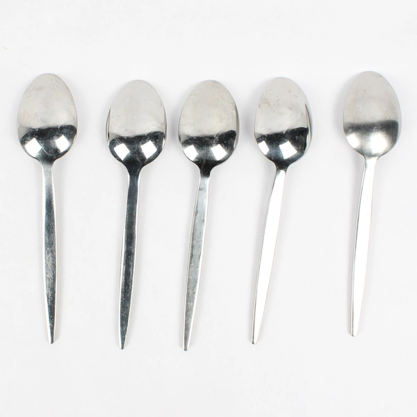 Lot Of 5 Pier 1 Imports Vega (Stainless) Flatware Soup Spoons