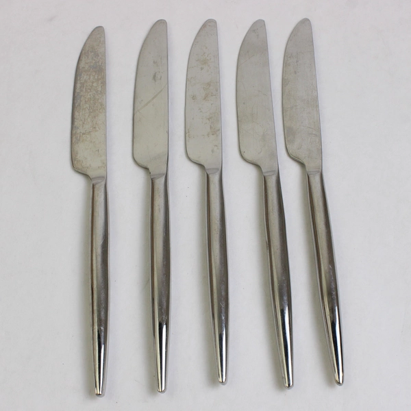 Lot Of 5 Pier 1 Imports Vega (Stainless) Flatware Dinner French Solid Knives