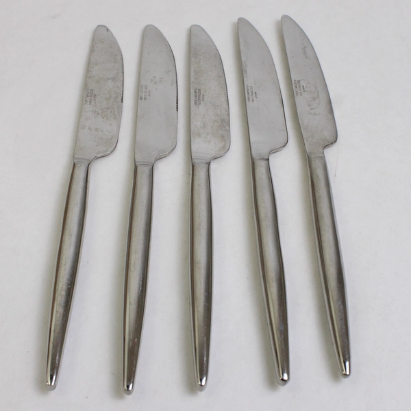 Lot Of 5 Pier 1 Imports Vega (Stainless) Flatware Dinner French Solid Knives