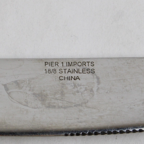 Lot Of 5 Pier 1 Imports Vega (Stainless) Flatware Dinner French Solid Knives