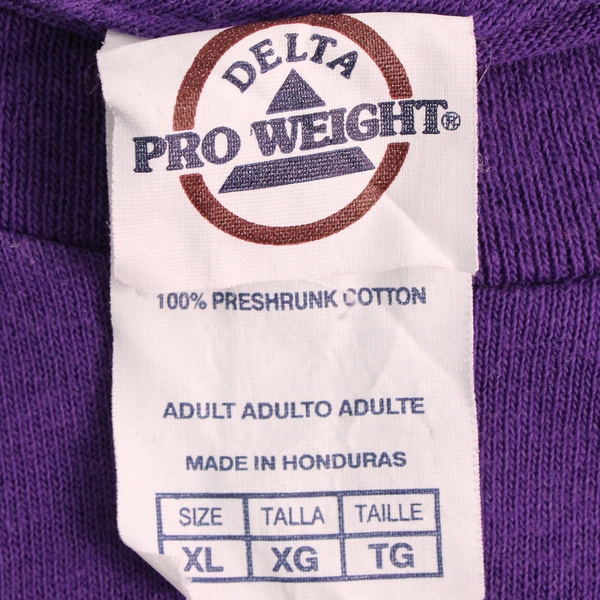 Delta Pro-Weight Relay For Life Purple Cotton T-Shirts Adult Size XL
