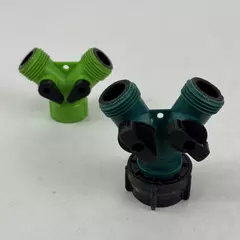 Lot of Two Y Shaped 2 Hose Connectors