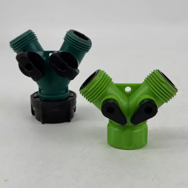 Lot of Two Y Shaped 2 Hose Connectors