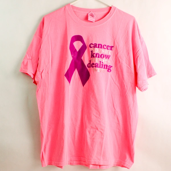 Gildan Breast Cancer Awareness Pink Cotton T-Shirt Adult Size XL