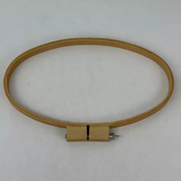 Lot of 3 New Wood Adjustable Embroidery Hoops 12, 4.5 and 16 x 8.5 Inch