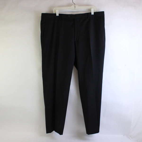 Jos. A. Bank Solid Black Wool Dress Pants Men's Size 46 Short / 40 Waist