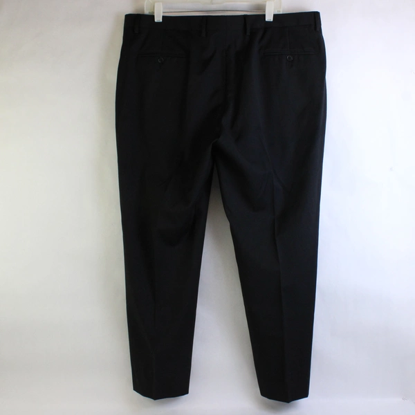 Jos. A. Bank Solid Black Wool Dress Pants Men's Size 46 Short / 40 Waist
