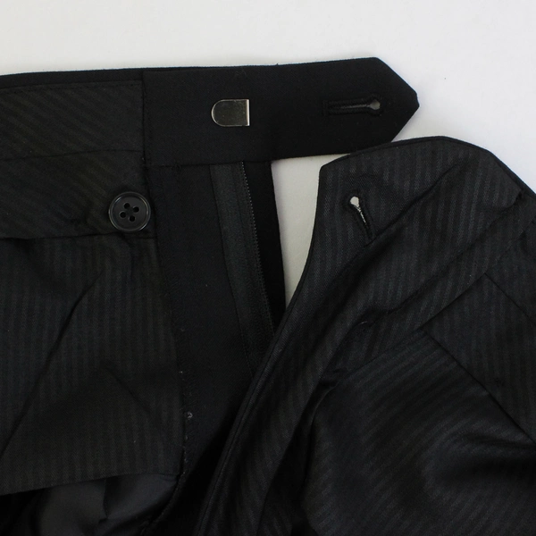 Jos. A. Bank Solid Black Wool Dress Pants Men's Size 46 Short / 40 Waist