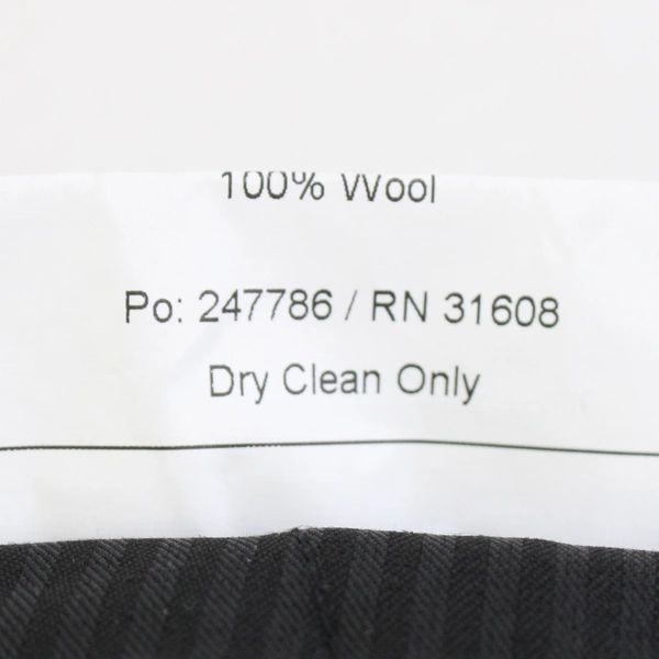 Jos. A. Bank Solid Black Wool Dress Pants Men's Size 46 Short / 40 Waist