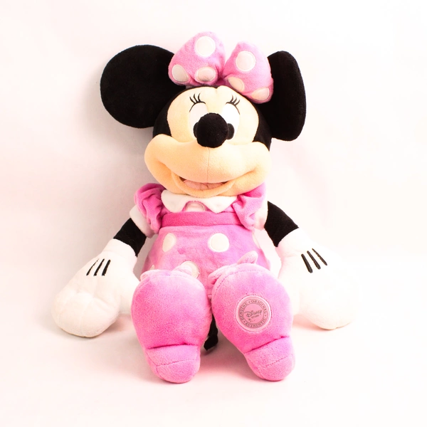 Disney Store Official Minnie Mouse Plush Toy Stuffed Animal Medium Pink