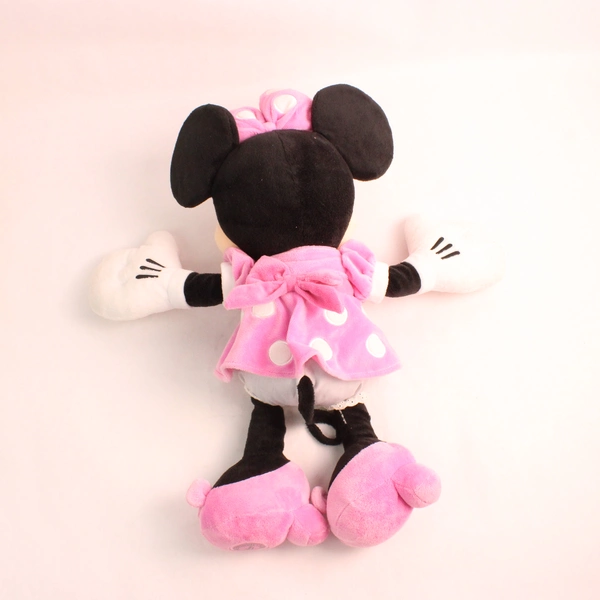 Disney Store Official Minnie Mouse Plush Toy Stuffed Animal Medium Pink