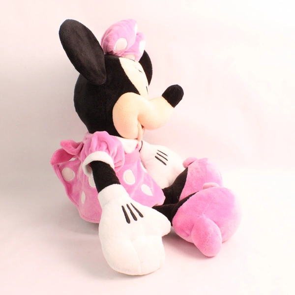 Disney Store Official Minnie Mouse Plush Toy Stuffed Animal Medium Pink